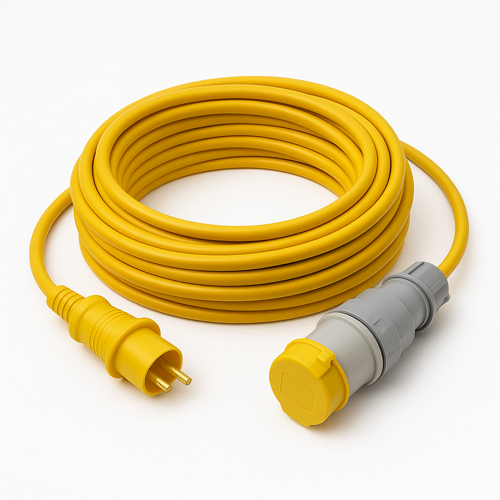 14M EXTENSION LEAD 1.5MM YELLOW - 110V