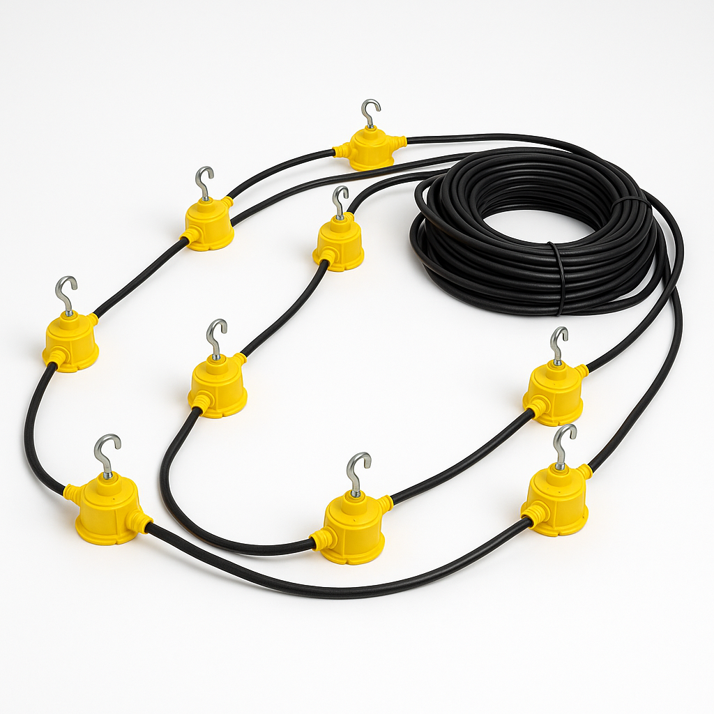 LED FESTOON KIT 110V ES 22MTR - 100WATT