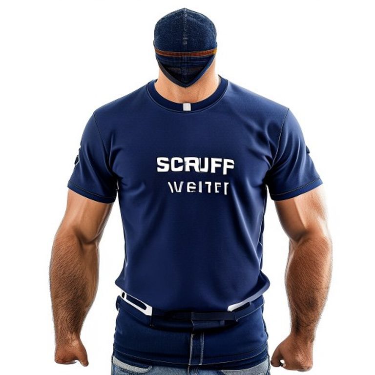 SCRUFFS WORKER T-SHIRT LARGE- NAVY