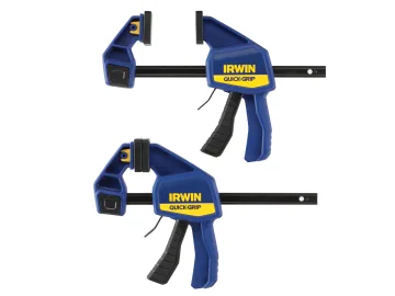 QUICK-GRIP 6" QUICK CHANGE MEDIUM DUTY BAR CLAMP (TWINPACK)