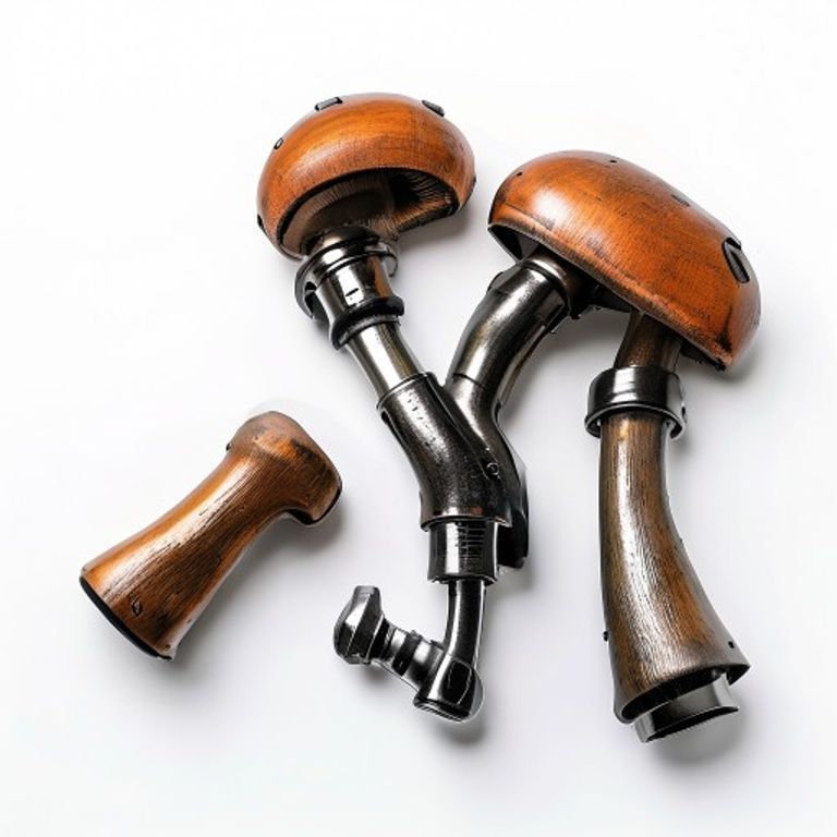 M35CP CHROME MUSHROOM MORTICE KNOBS (PAIR)