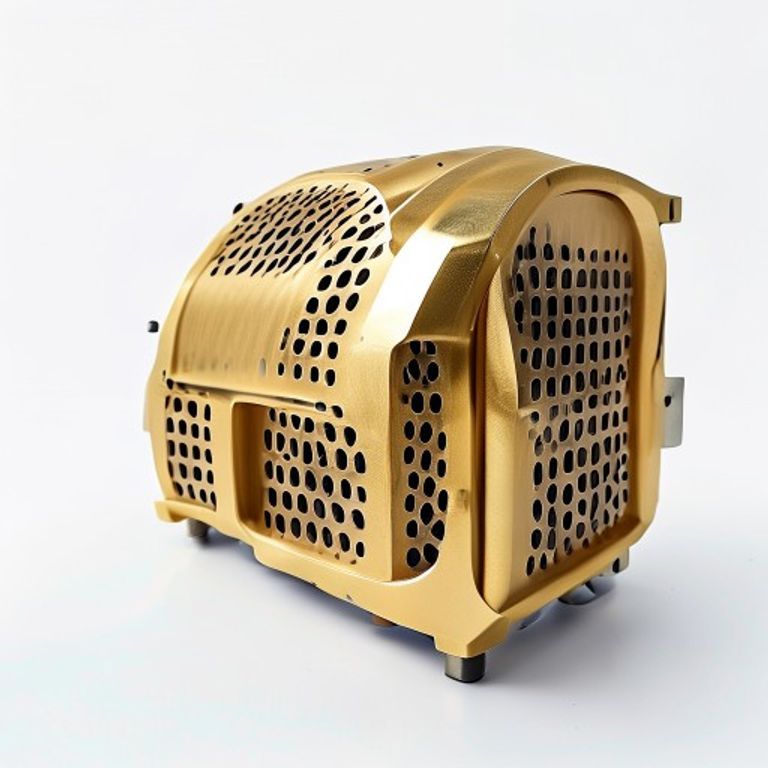 9" X 9" BRASS LOUVRED VENTS (HL6)