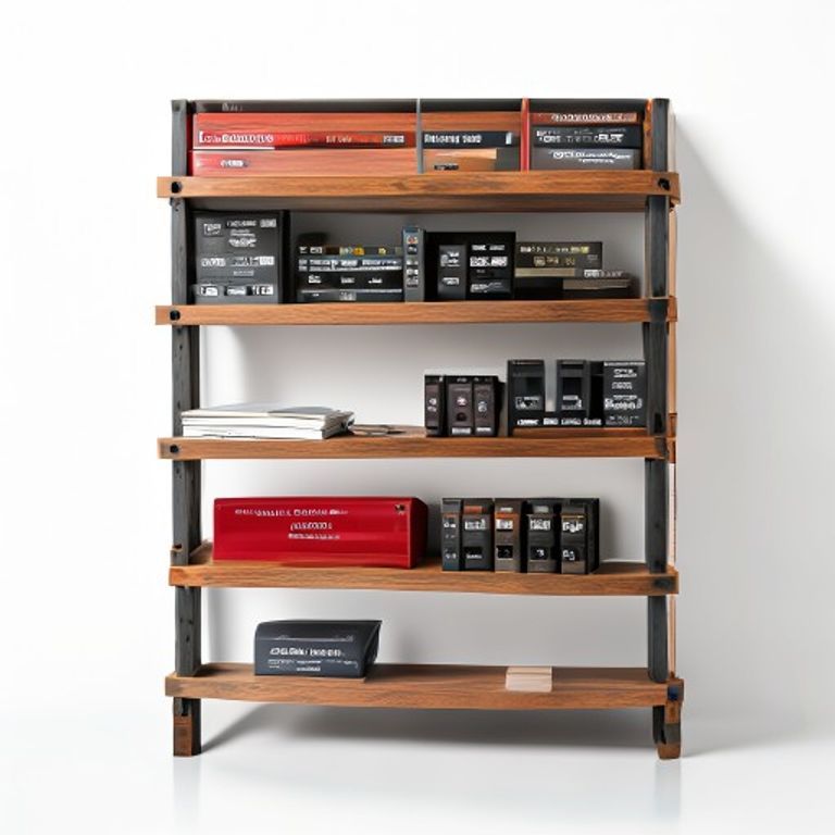 7474 BRZ RAISED DOUBLE BOOKCASE  STUD