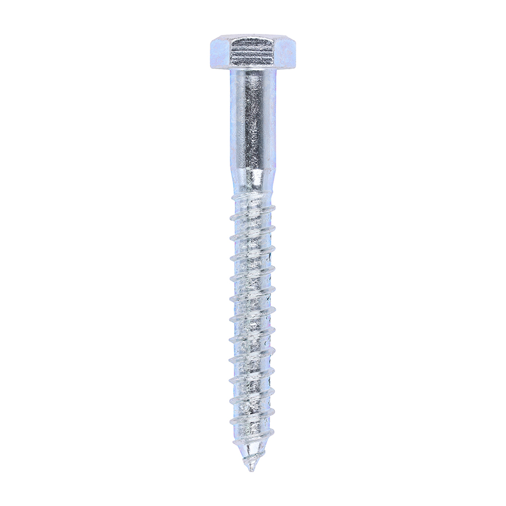 M12 X 100 HEXAGON HEAD COACH SCREW ZP