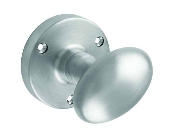 M34SCP SCP OVAL MORTICE KNOBS (PAIR)