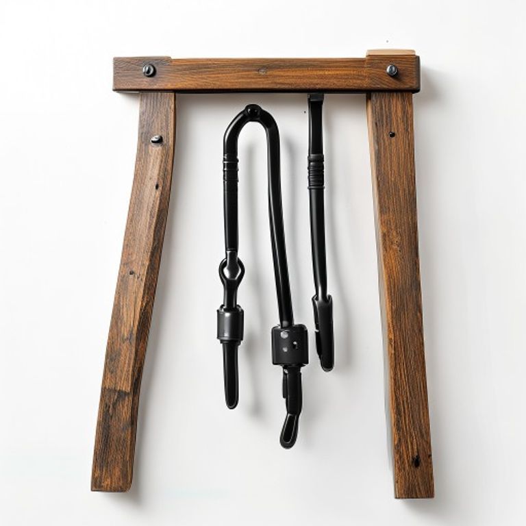 DH003511 4 COAT HOOK ON WOOD PLINTH SN
