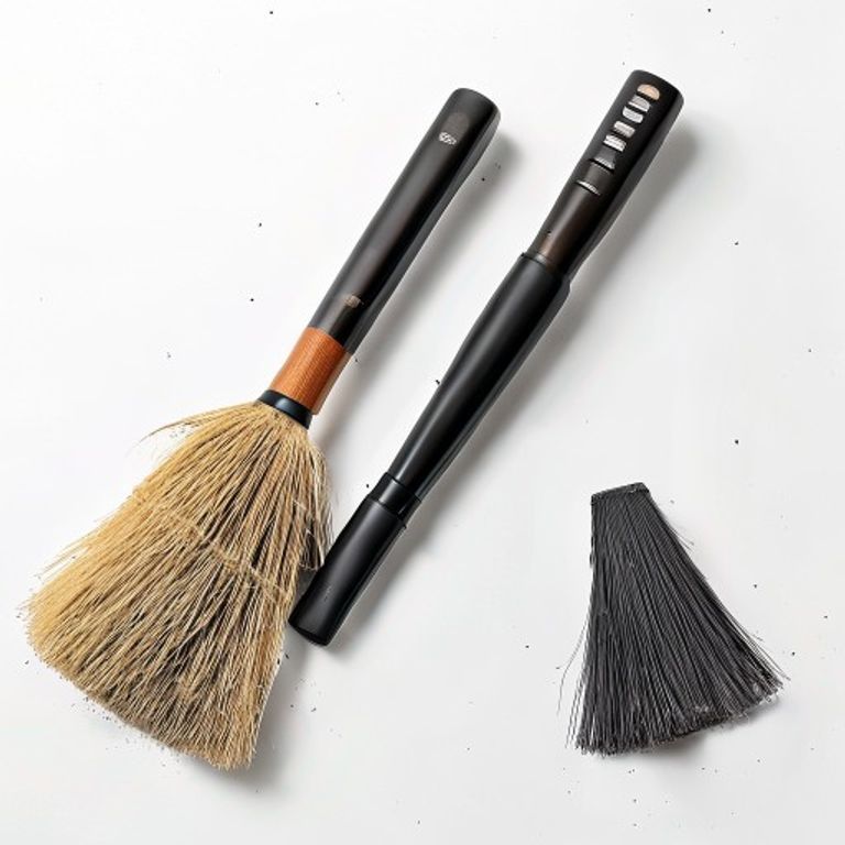 SOFT BANISTER BRUSH & PLASTIC DUSTPAN SET