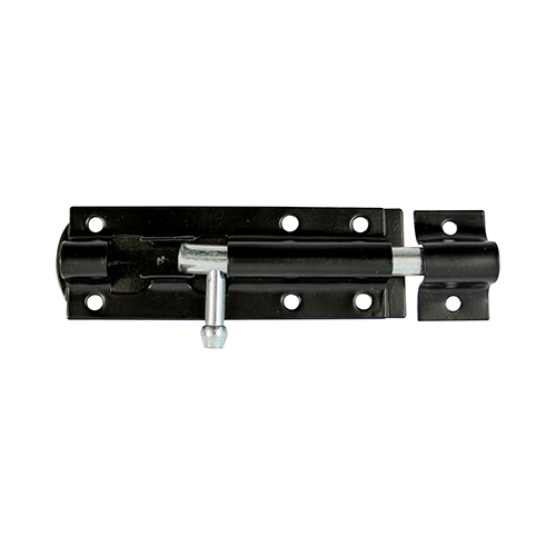 STRAIGHT TOWER BOLT 4" BLACK