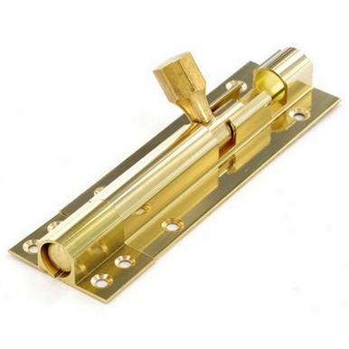 HEAVY DUTY BRASS BARREL BOLT 6" X 1 1/2"