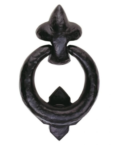 RING DOOR KNOCKER BLACK ANTIQUE