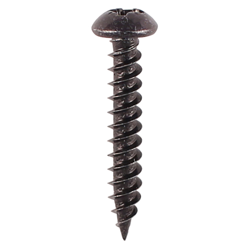 BLACKJAX 6 X 3/4" BLACK JAPANNED POZI ROUNDHEAD WOODSCREW