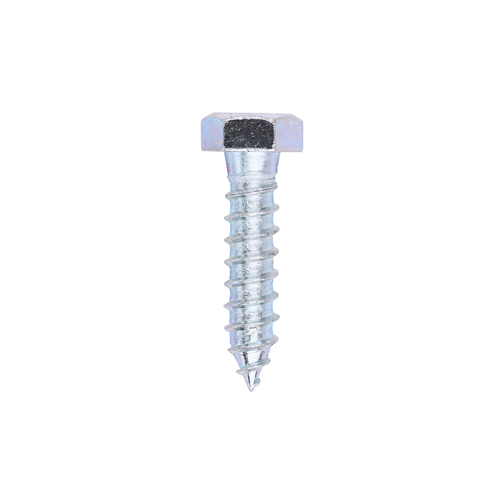 M12 X 50 HEXAGON HEAD COACH SCREW ZP