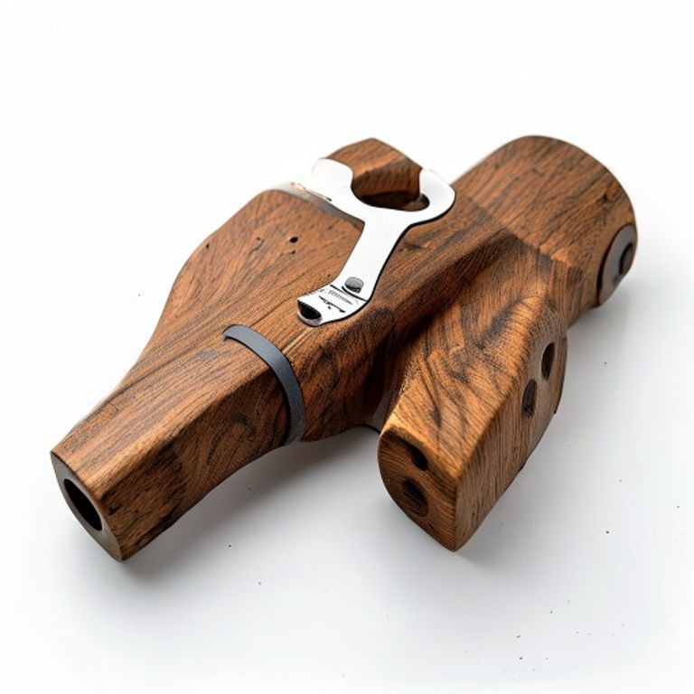 44MM WOODEN KNOB - UNFINISHED OAK