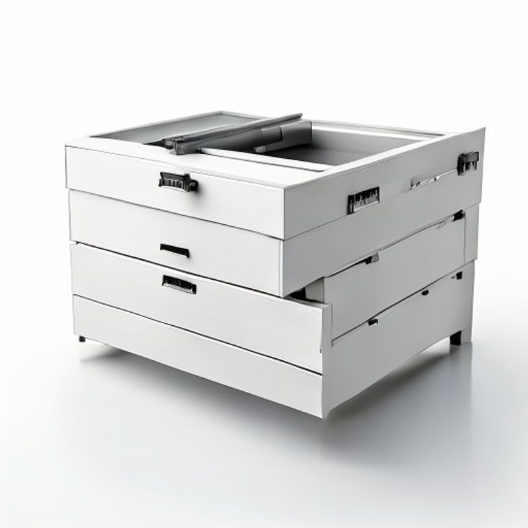 550MM B/FIX WHITE DRAWER SLIDES - SET