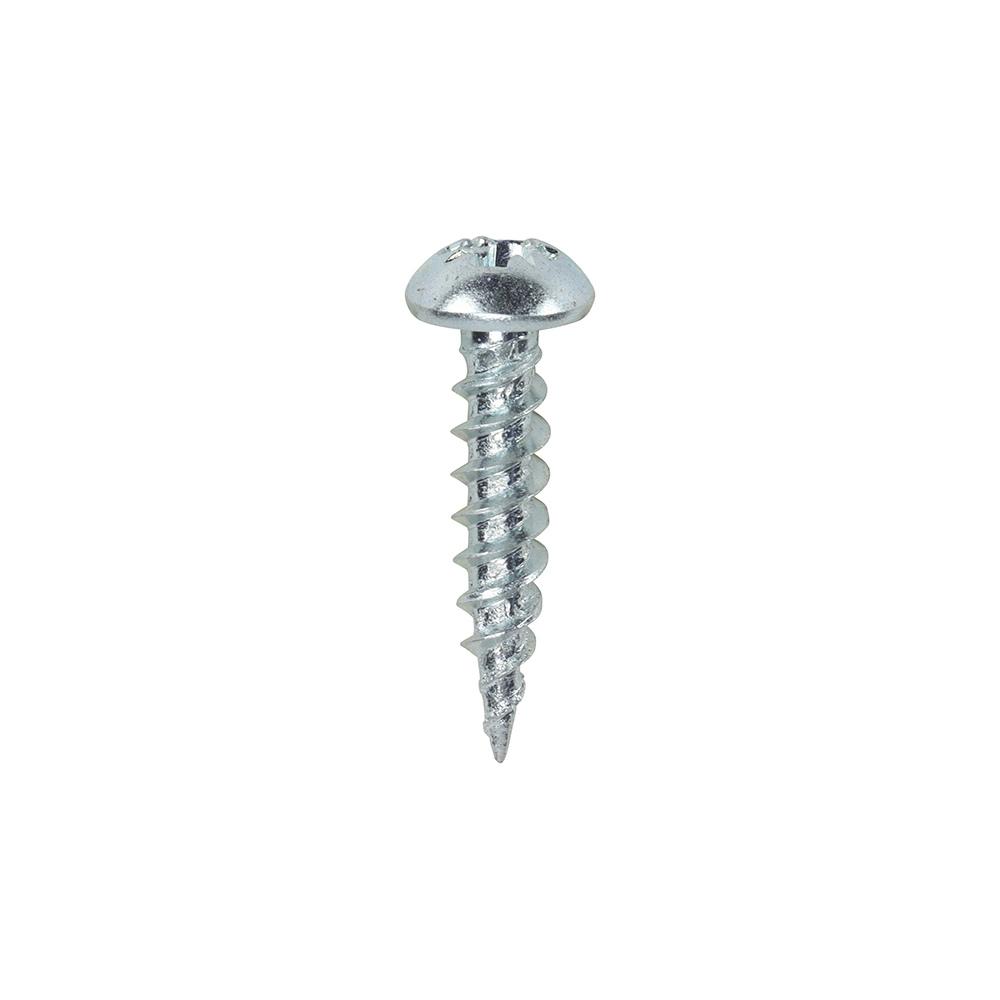 6 X 5/8" BZP ROUNDHEAD POZI WOODSCREWS
