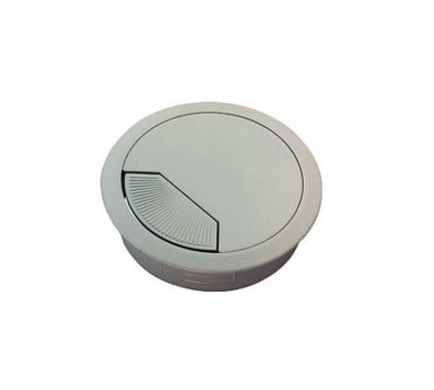 60MM 2 PART CABLE OUTLET LIGHT GREY