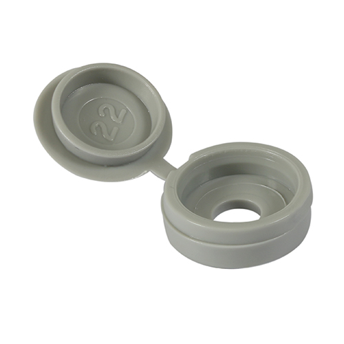 GREY HINGED COVER CAPS (NO.10-12'S)