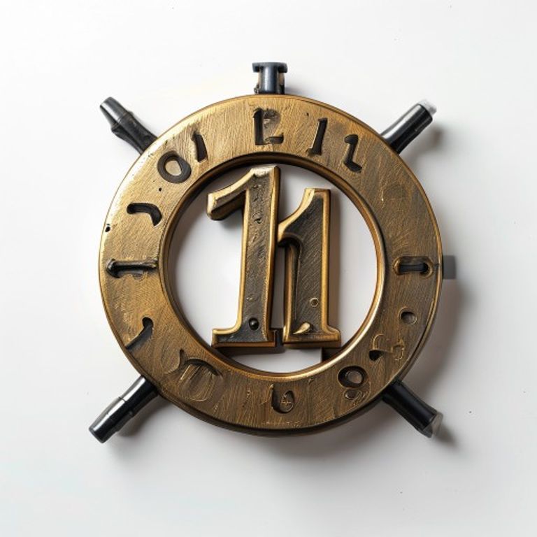3" BRASS NUMERAL NO.1