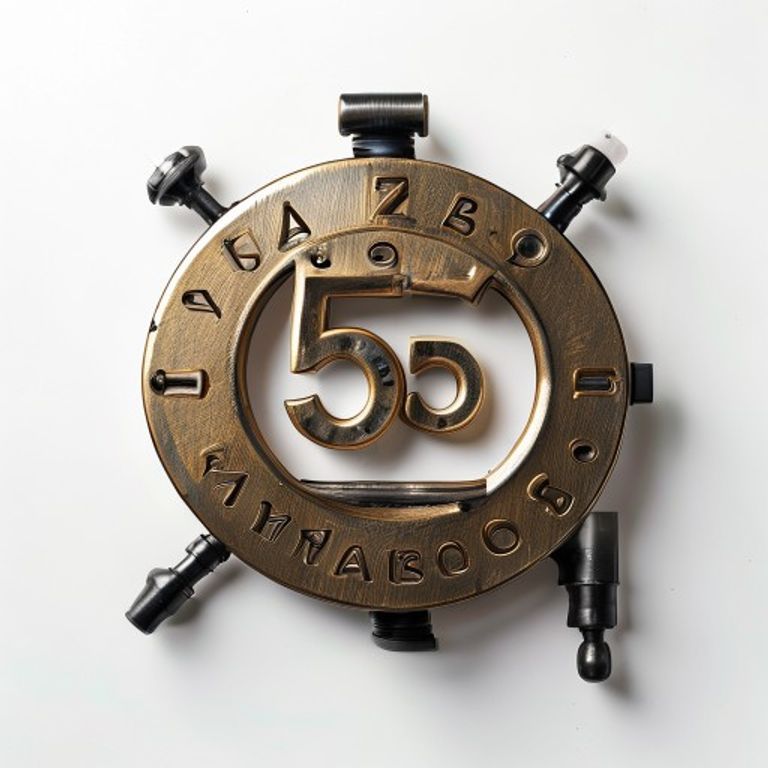 3" BRASS NUMERAL NO.5