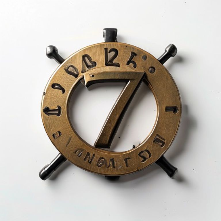 3" BRASS NUMERAL NO.7