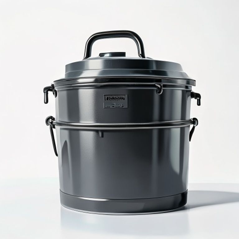 HEAVY DUTY 85L PLASTIC DUSTBINS CLIP LID