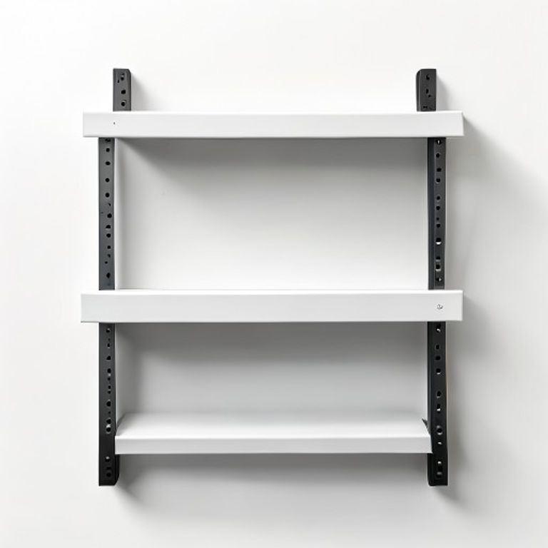 240 4" x 3" WHITE SHELF BRACKET