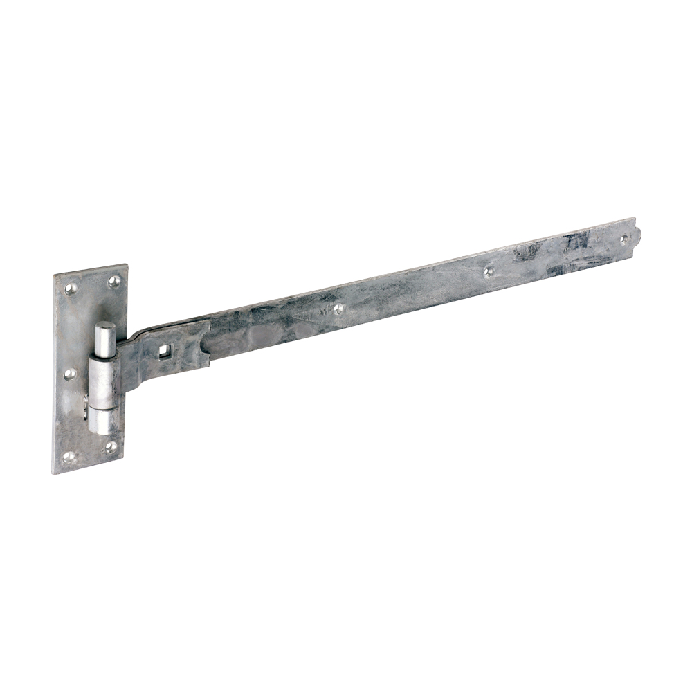 CRANKED BAND & HOOK ON PLATE 30" HOT DIPPED GALVANISED (PAIR)