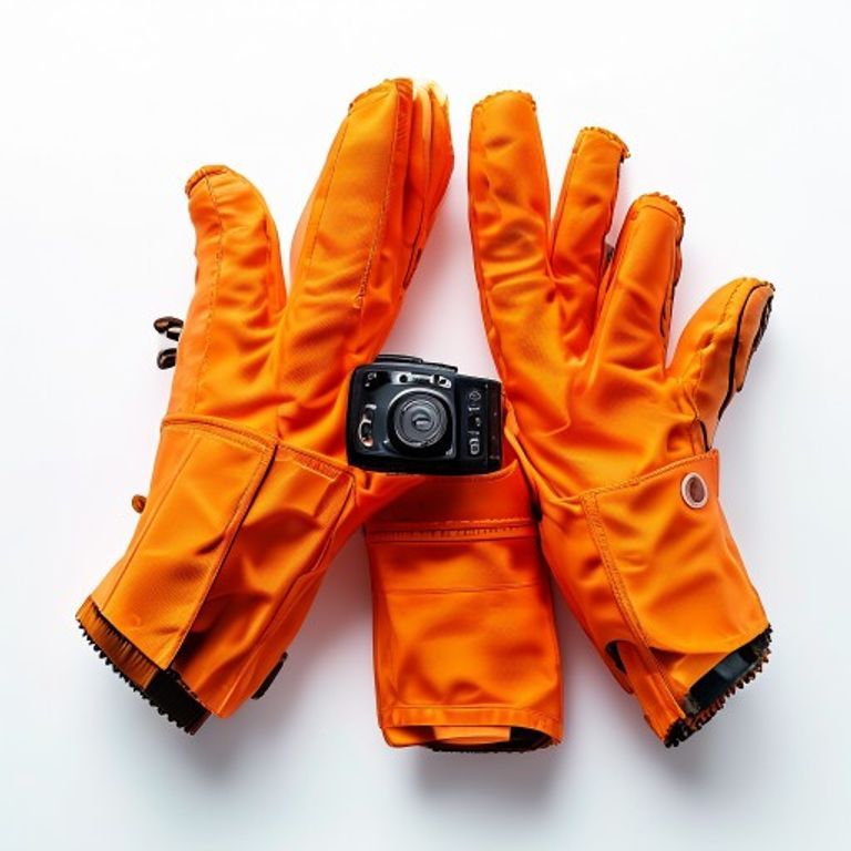 SIZE 10 ORANGE GRAB N GRIP GLOVES (PAIR)