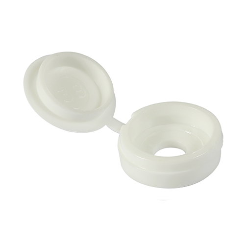 WHITE HINGED COVER CAPS (NO.6-8'S)