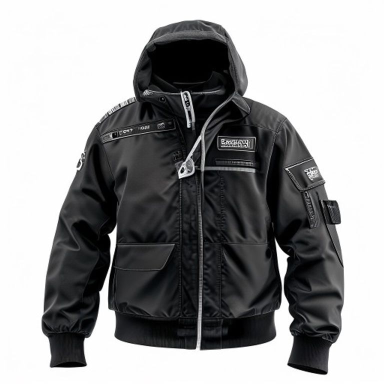 PORTWEST S381 M BLACK HYBRID BAFFLE JACKET