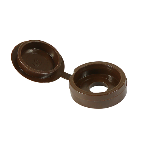 BROWN HINGED COVER CAPS (NO.10-12'S)