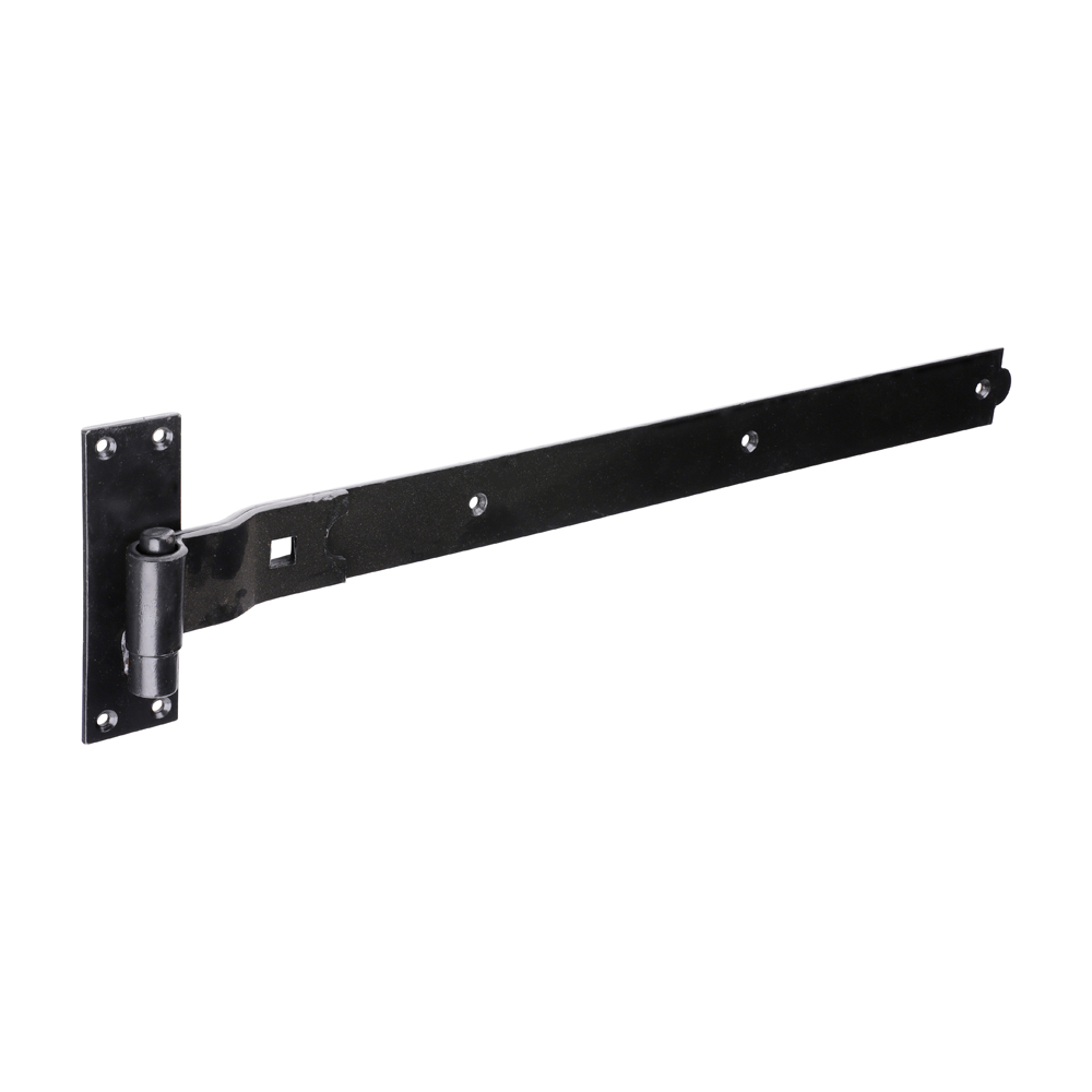 CRANKED BAND & HOOK ON PLATE 24" BLACK (PAIR)