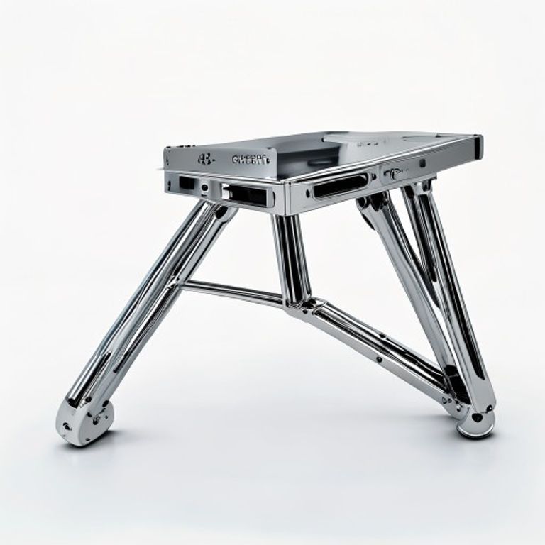 870MM X 60MM WORKTOP LEG - CHROME PLATED