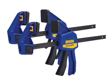 QUICK-GRIP 12" QUICK CHANGE MEDIUM DUTY BAR CLAMP (TWINPACK)