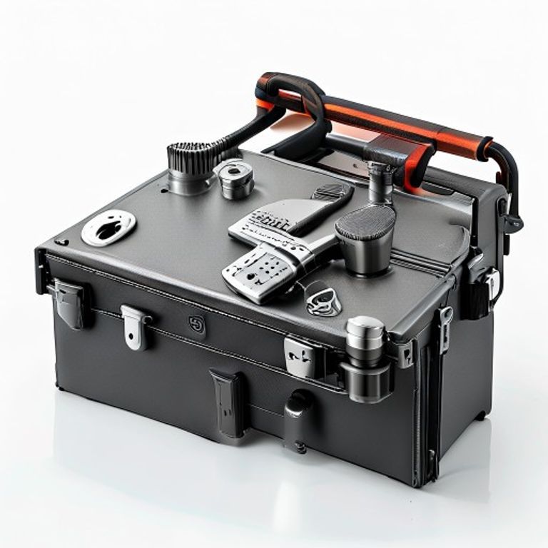 STANLEY 25" TOOLBOX WITH METAL LATCHES