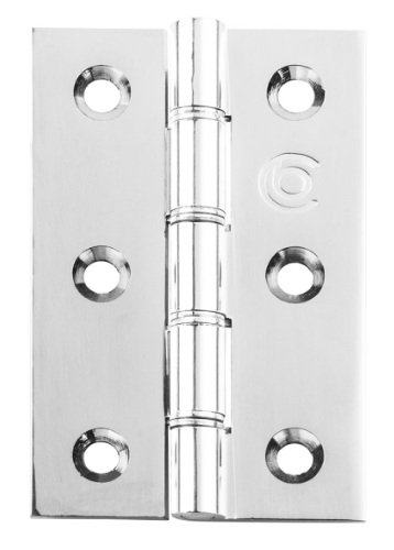 3" X 2" X 2.5MM DSSW  POL CHROME BUTTS (PAIR)