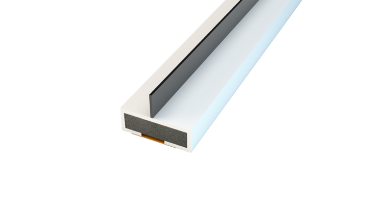 SINGLE FLIPPER INTUMESCENT STRIP 10MM X 4MM WHITE