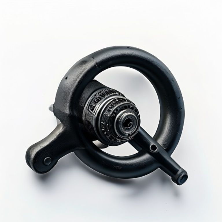 TAURUS 6" RING HANDLE GATE LATCH - BLACK