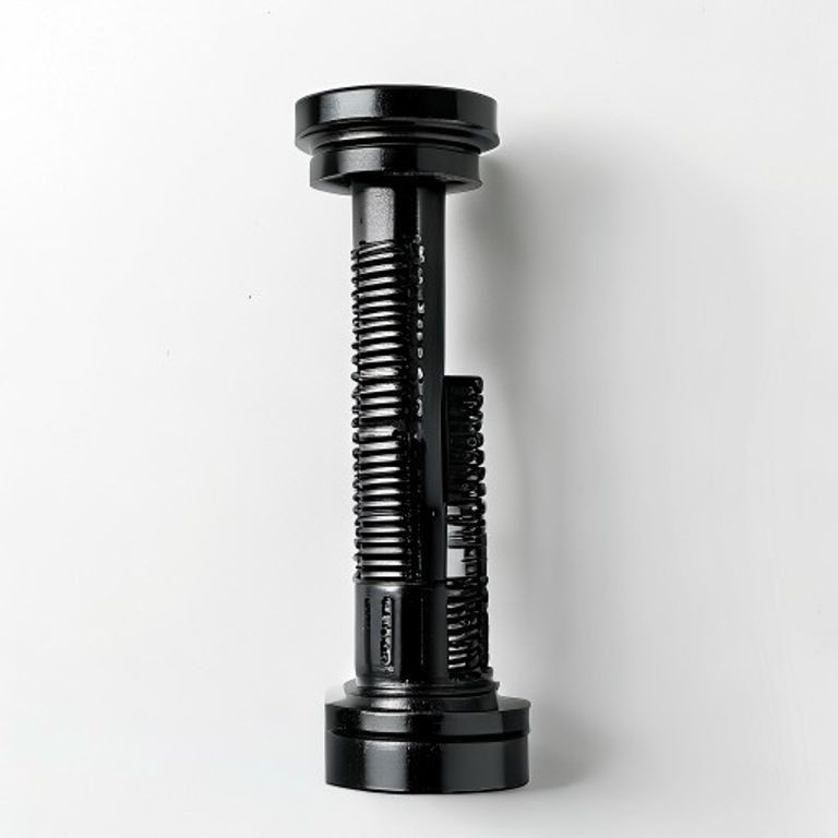 TAURUS 10" STRAIGHT TOWER BOLT BLACK