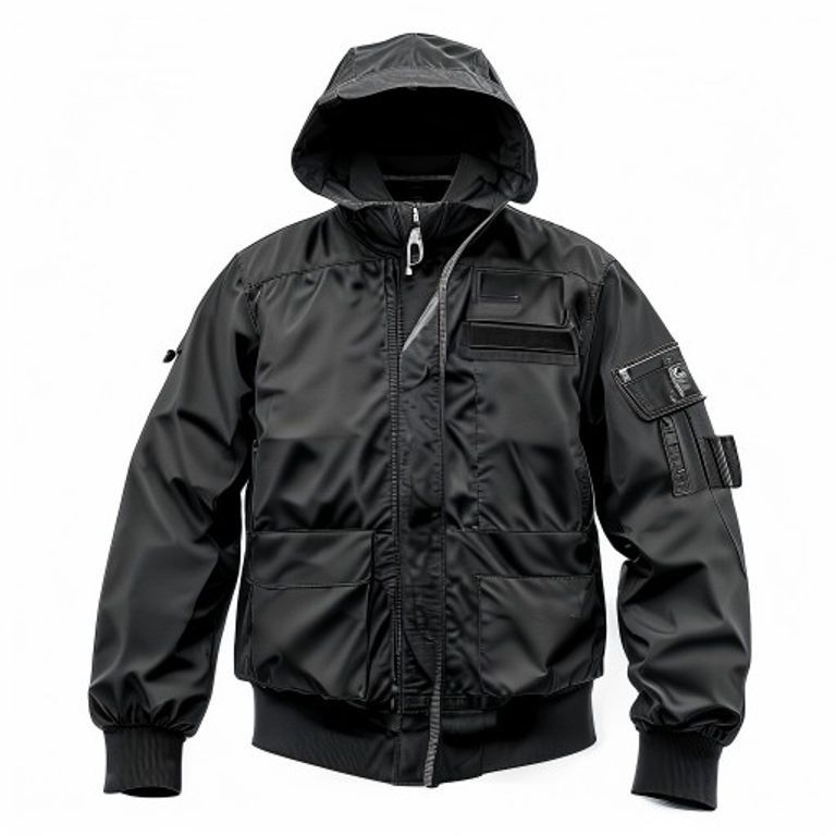 TIMCO WATERPROOF LINED RAIN JACKET - BLACK
