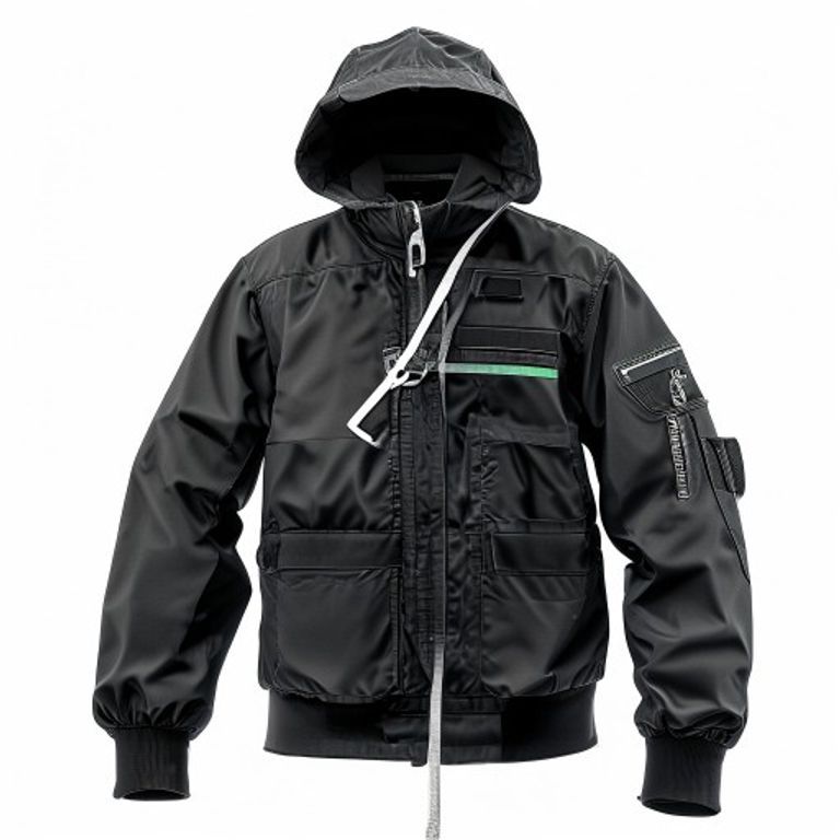 TIMCO WATERPROOF LINED RAIN JACKET - BLACK