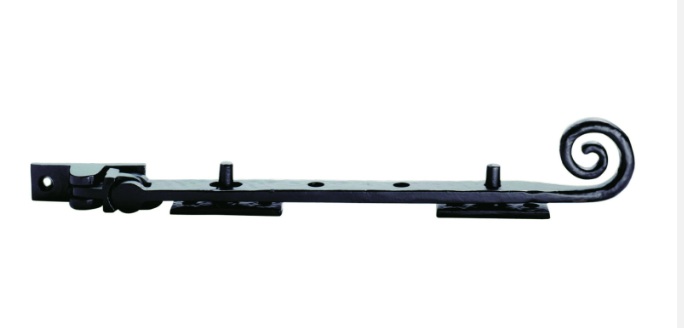10" CURLY TAIL CASEMENT STAY