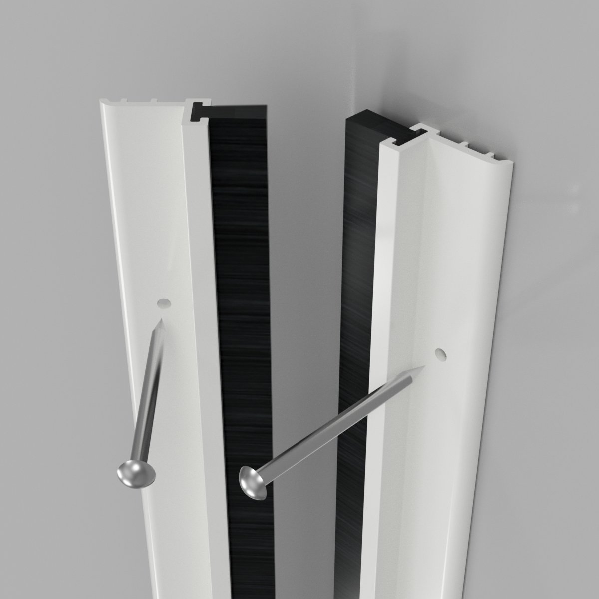 SLIKSEAL WHITE AROUND DOOR STRIP SEAL SET
