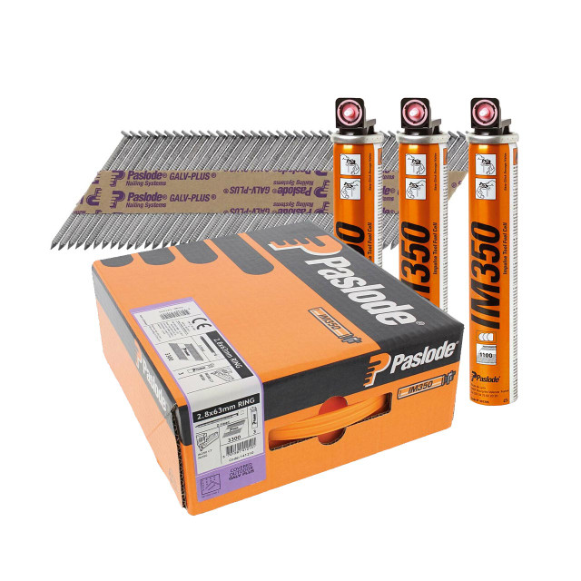 PASLODE 2.8MM X 63MM FIRST FIX NAILS WITH GAS (3300)