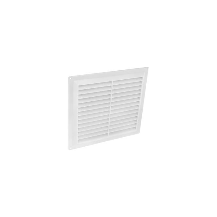 WHITE PLASTIC LOUVRED VENT 9" X 9"