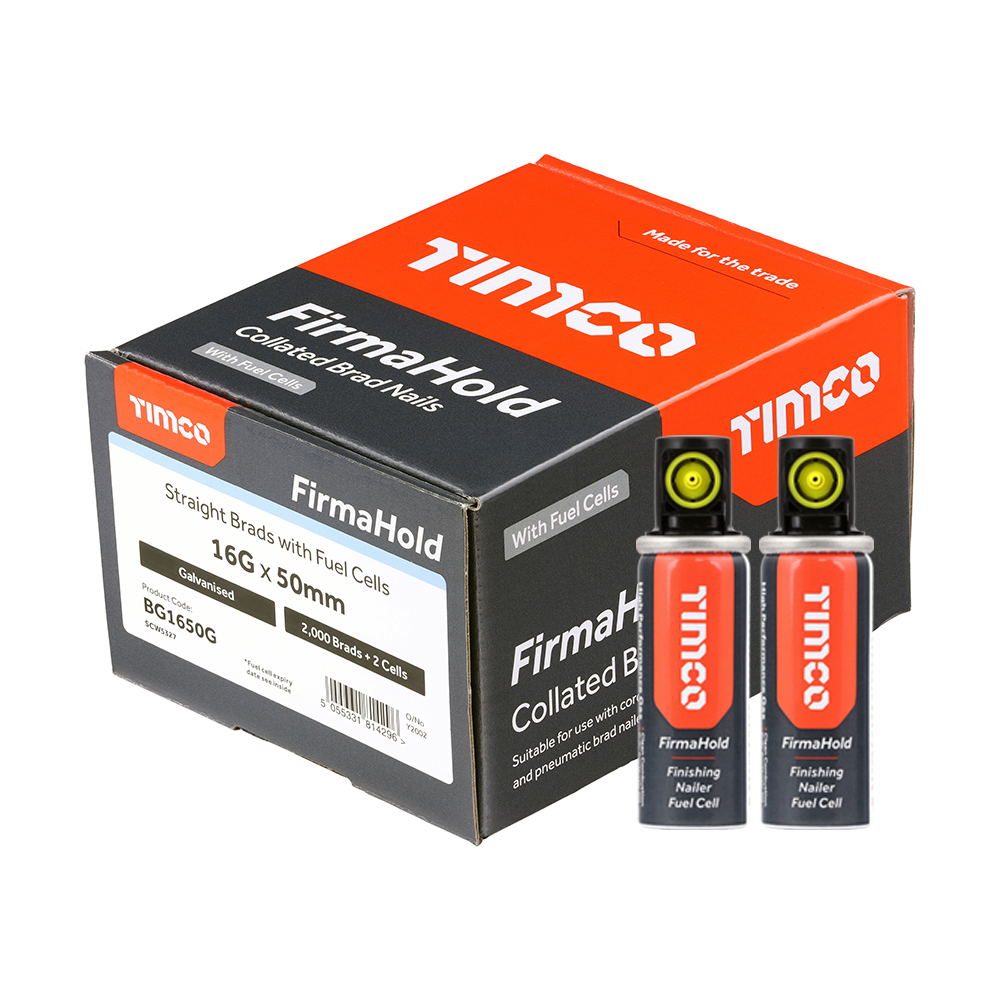 FIRMAHOLD 50MM X 16G STRAIGHT BRADS WITH GAS (2000)