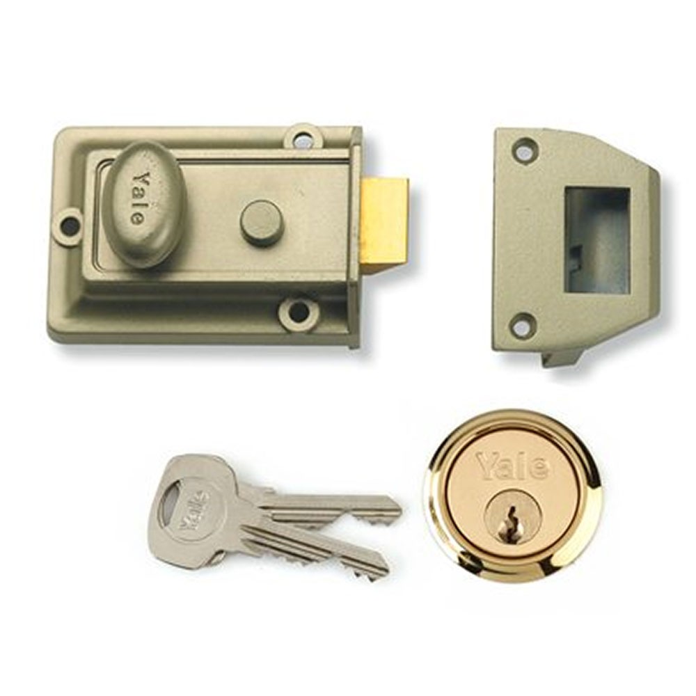 YALE 77 TRADITIONAL NIGHTLATCH PB CYLINDER
